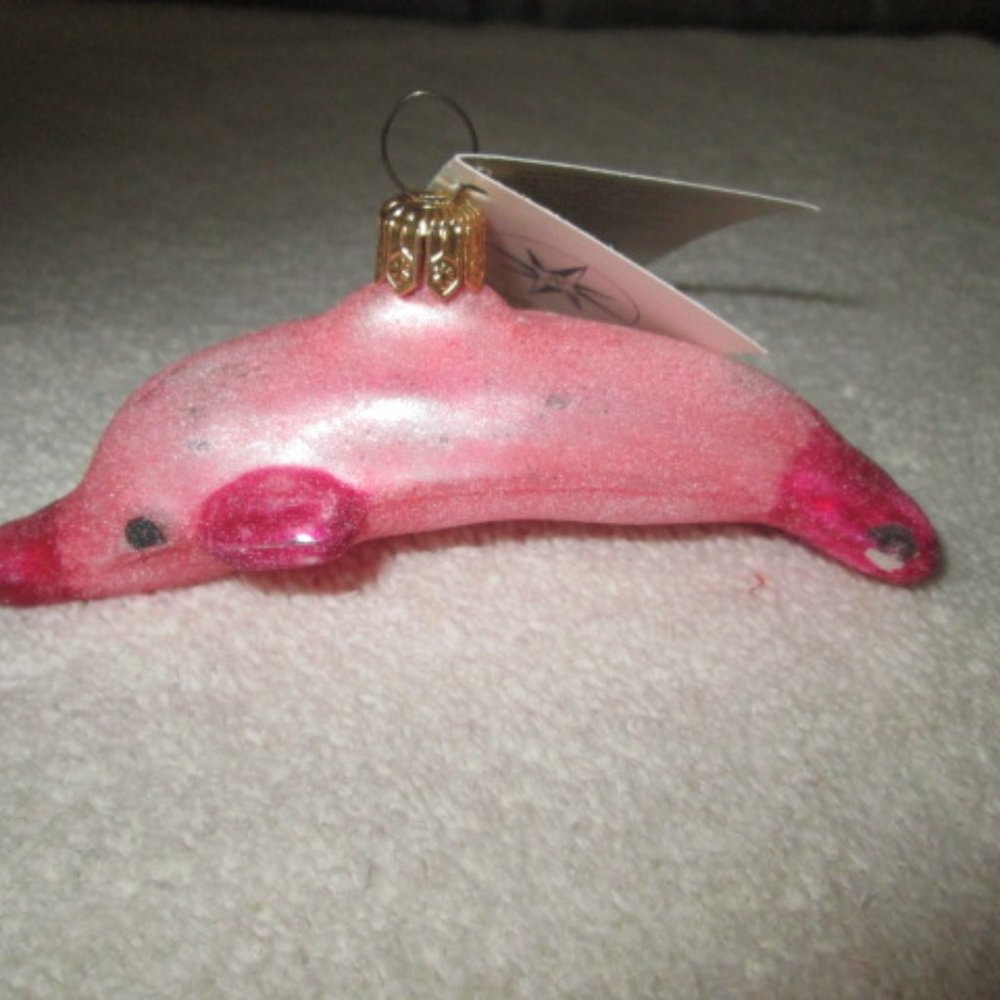 Christopher Radko Christmas Ornament 1998 Dolphin Frost $98-002-0